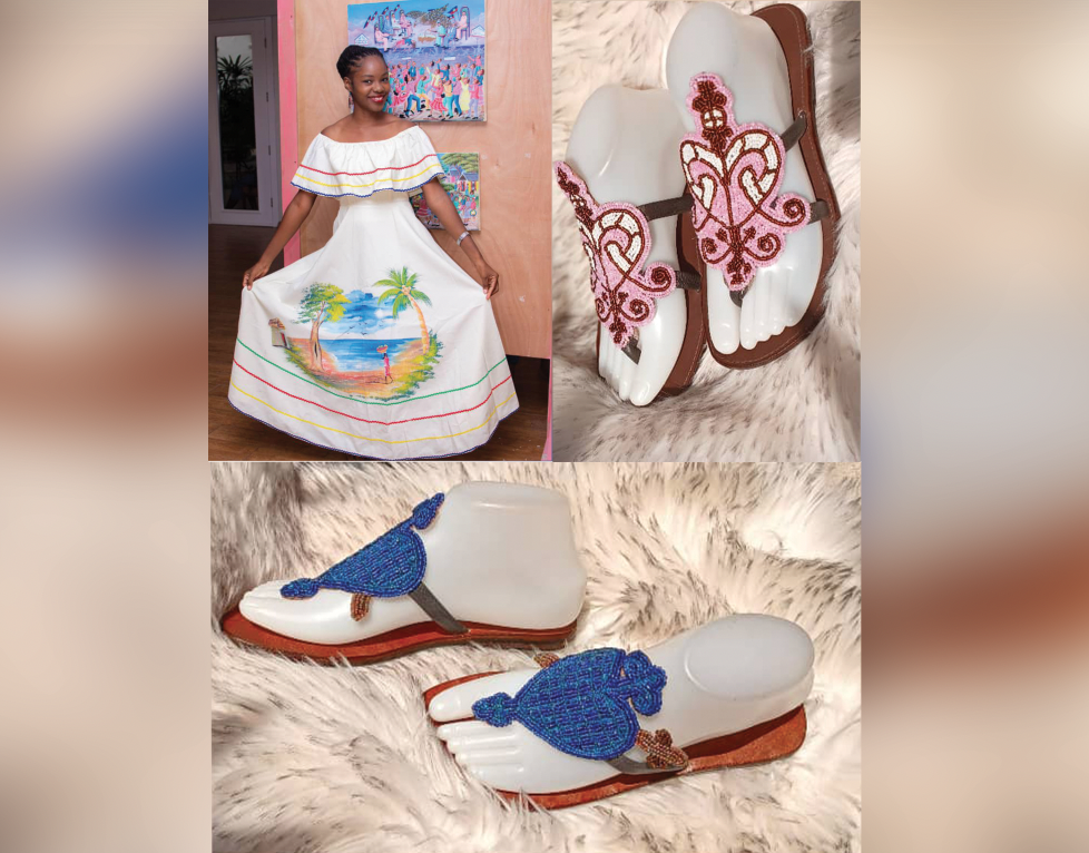Artisanat: des robes et des sandales aux tons de Malynsa Dumas